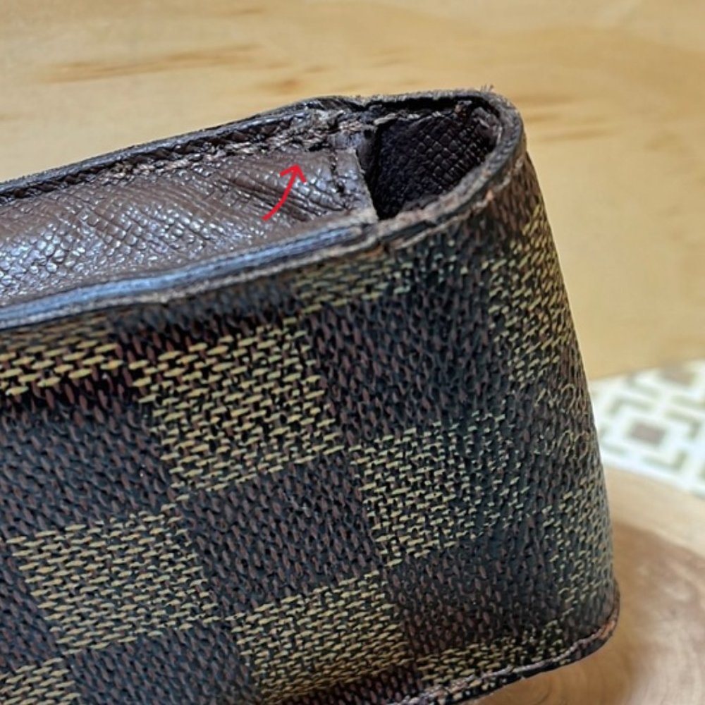 Pre-owned Authentic Louis Vuitton Damier Ebene Pouch/Cigarette Case - Picture 7 of 13